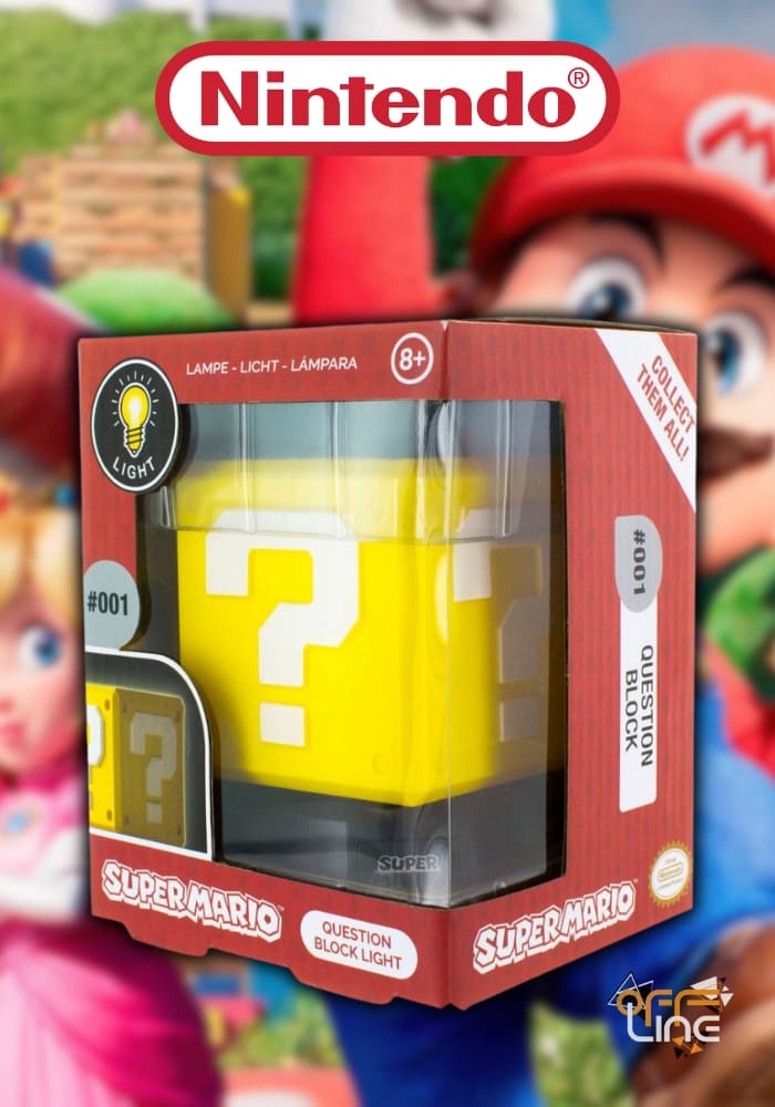 Nintendo: Super Mario - 3D Lampička "Question Block"