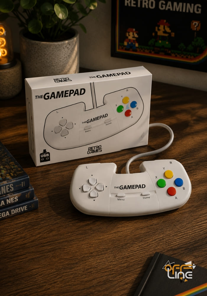 The GAMEPAD - Retro Ovladač White Edition