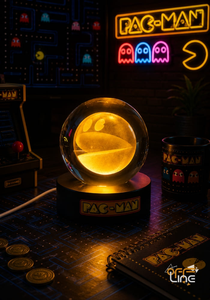PAC MAN - Lampička Křišťálová Koule