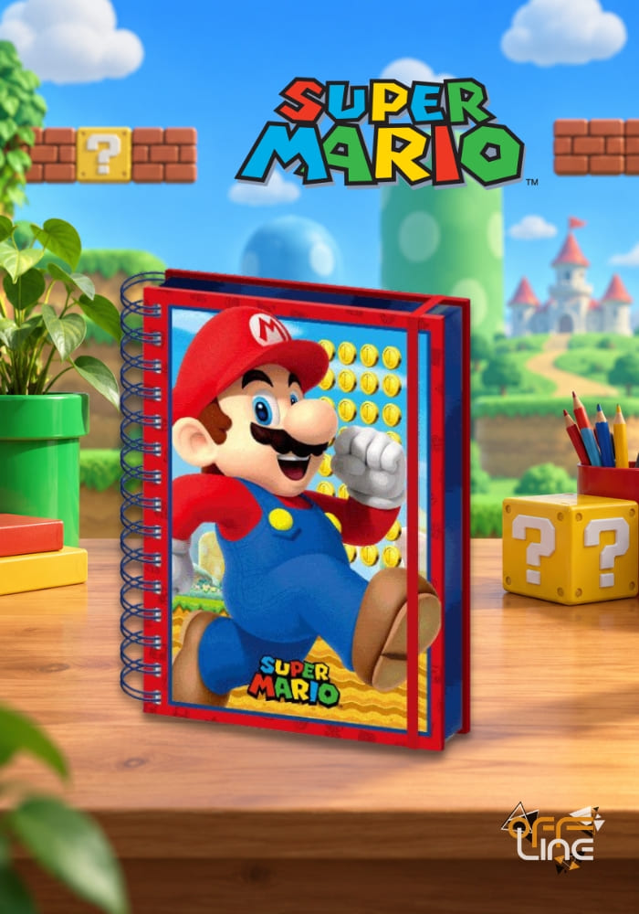 Super Mario - 3D Zápisník A5