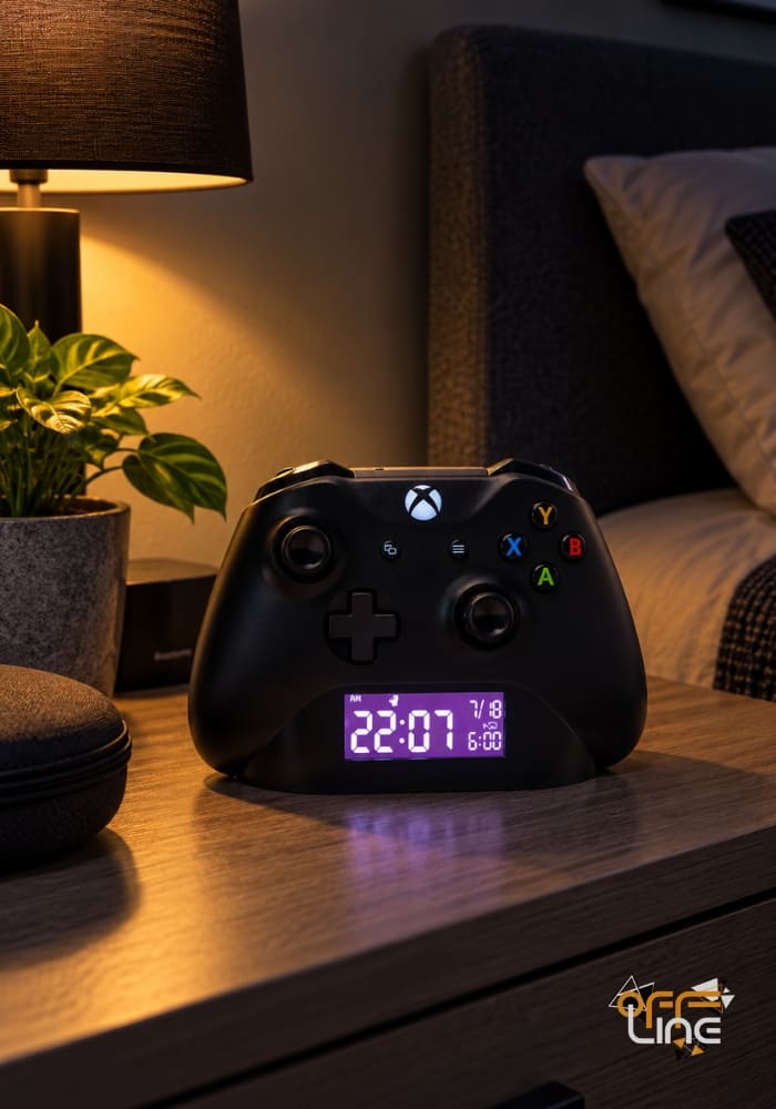 Budík Herní Ovladač XBOX Černý