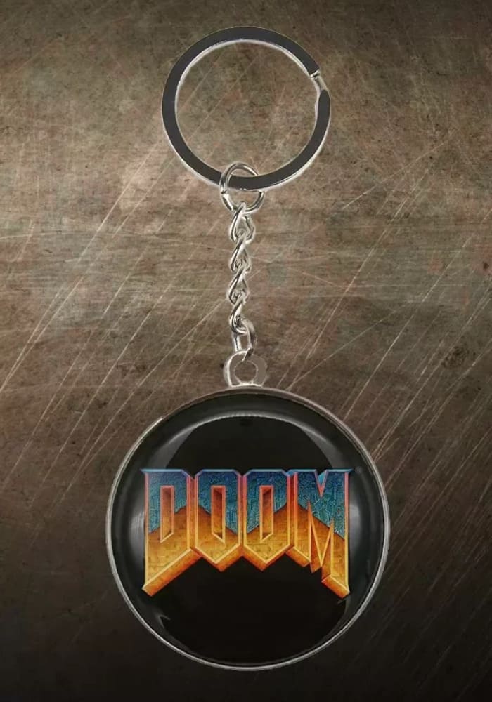 DOOM - Klíčenka logo
