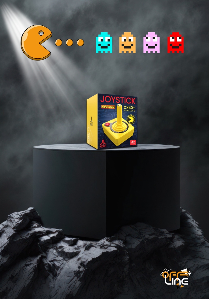 ATARI 2600+ - ovladač CX40+ Wireless Joystick Pac-Man Edition