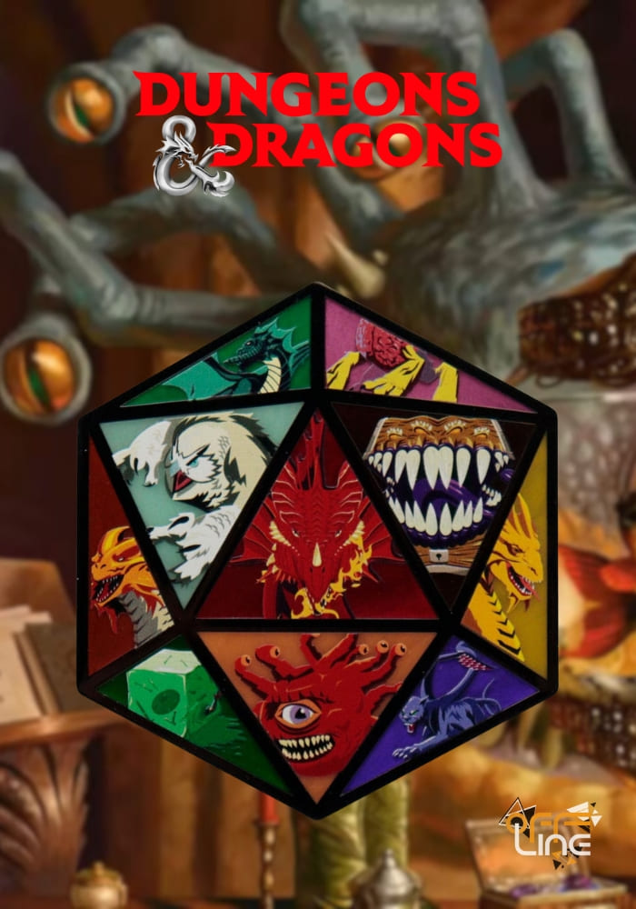 Dungeons & Dragons - Sběratelský Medailon D20