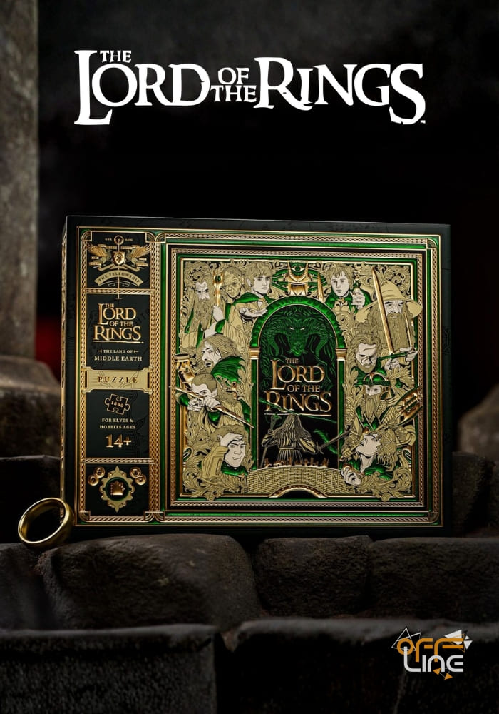 Lord of The Rings - Luxusní Embosované Puzzle 1000pcs