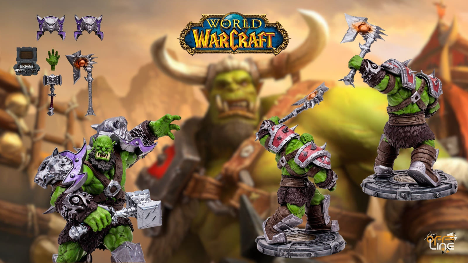 World of Warcraft - Akční Figurka Orc: Shaman|Warrior [McFarlane]