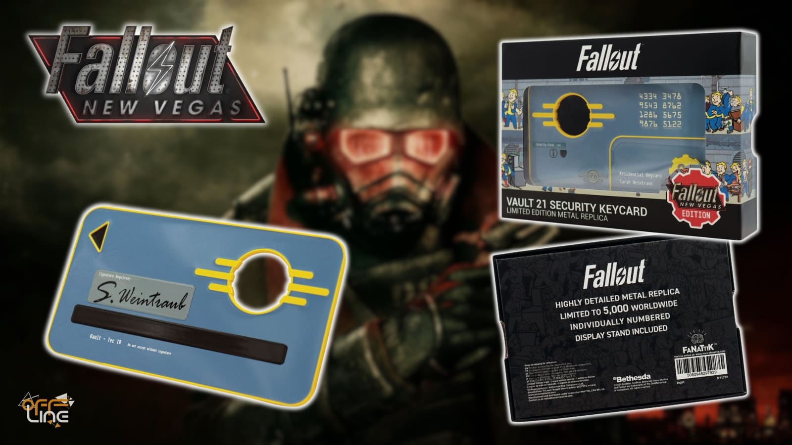 Fallout: New Vegas - Vault 21 Replika Vstupní Karty