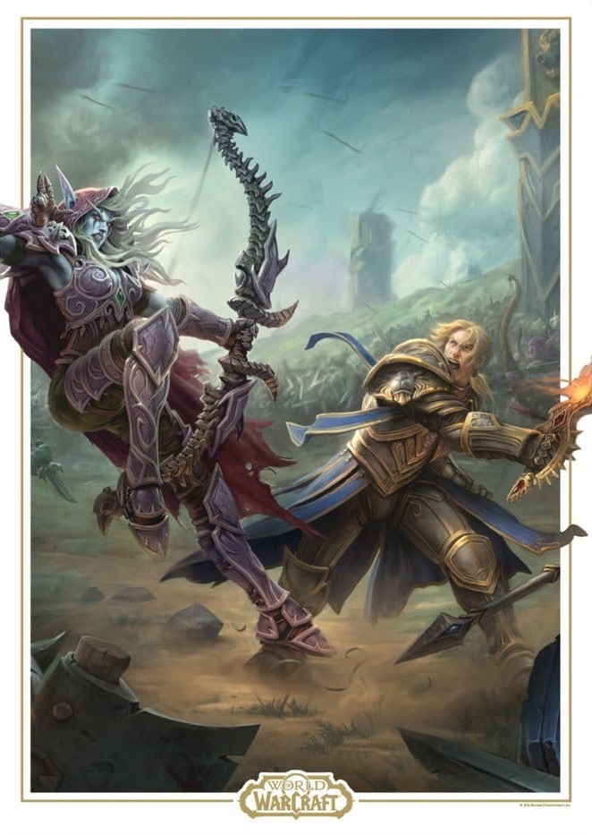 World of WarCraft - Limitovaná Edice Art Print "Sylvanas vs Anduin Wrynn" [FaNaTtiK]