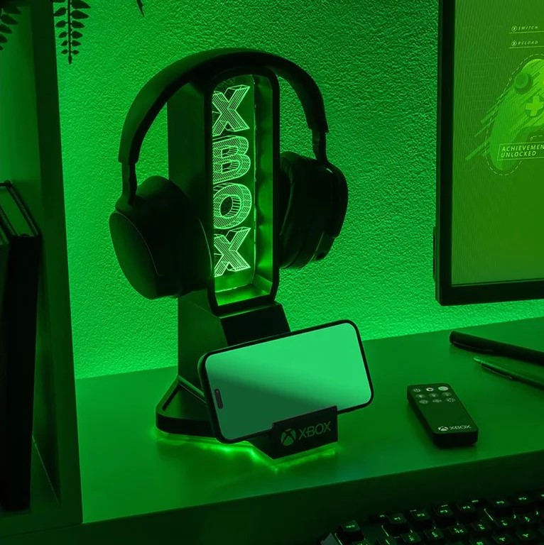 XBOX - Lampička a Stojan na Sluchátka 3v1