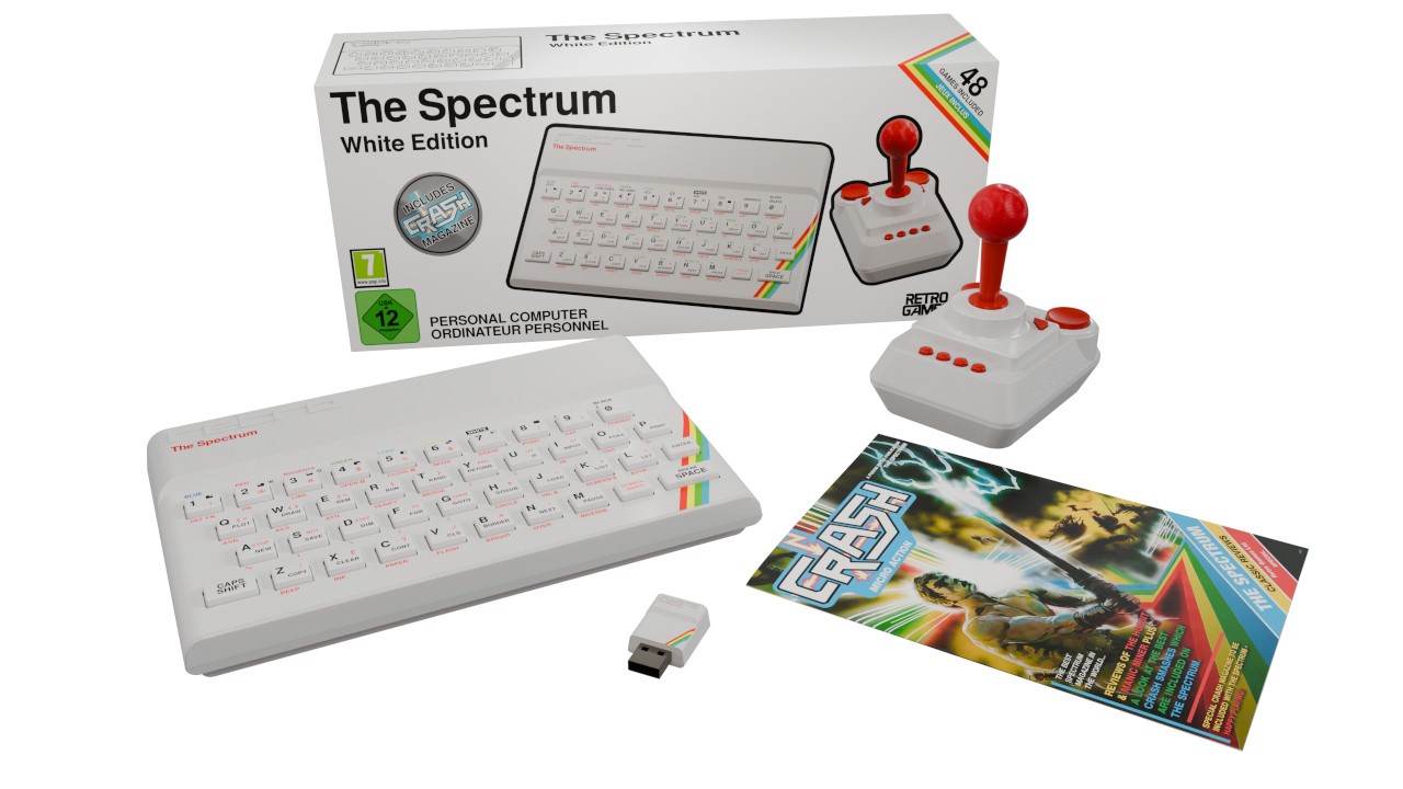 The Spectrum - Retro Konzole White Edition