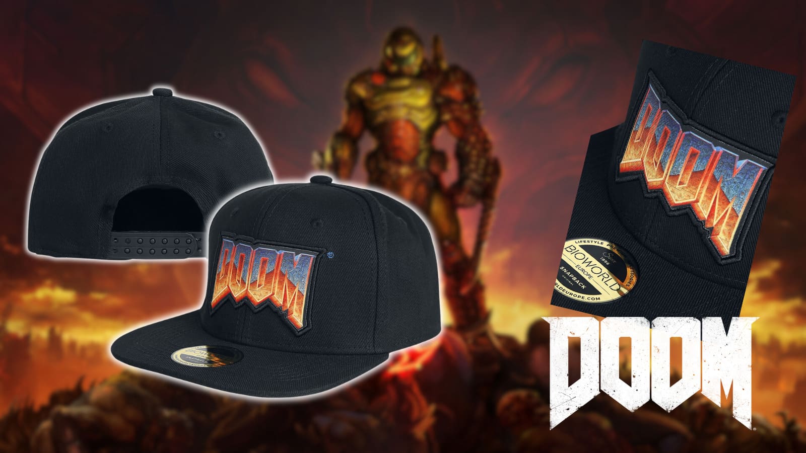 DOOM - Logo Black Snapback