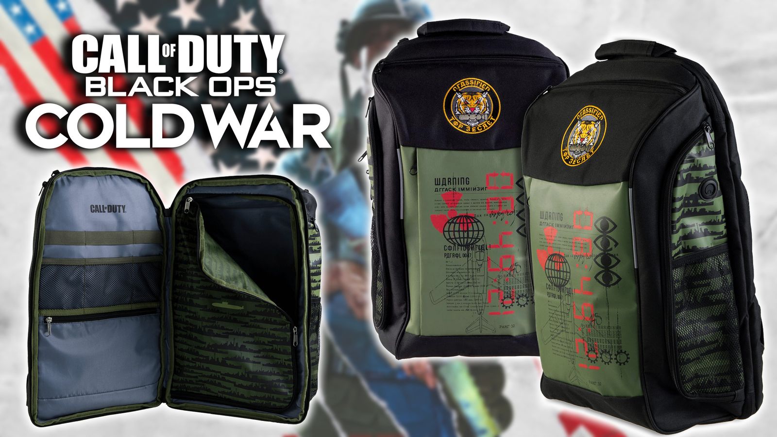 Call of Duty: Cold War batoh na záda "Tiger Badge"