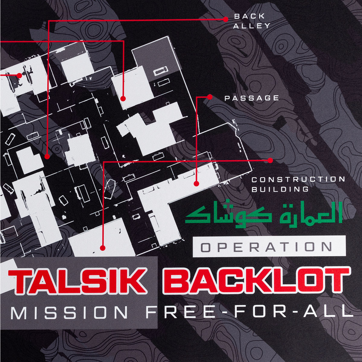 Call of Duty: Talsik Backlot oversize podložka pod myš