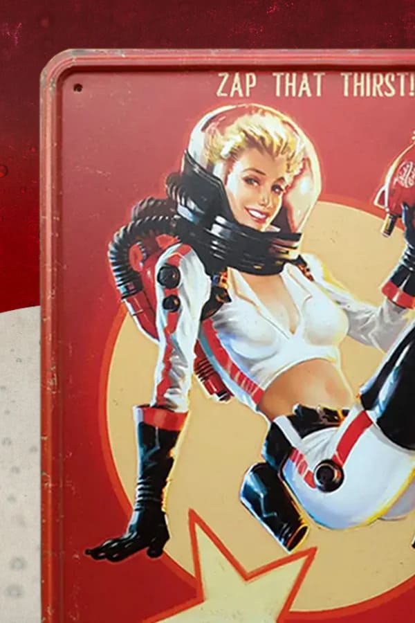 Fallout - Plechová cedule "Nuka Cola Girl"