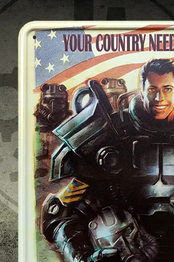 Fallout - Plechová cedule "Enlist"