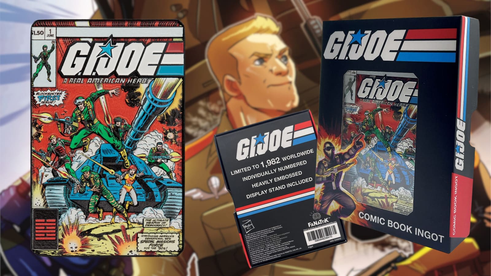 GI Joe - Ingot "A Real American Hero" #1 Limitovaná Edice