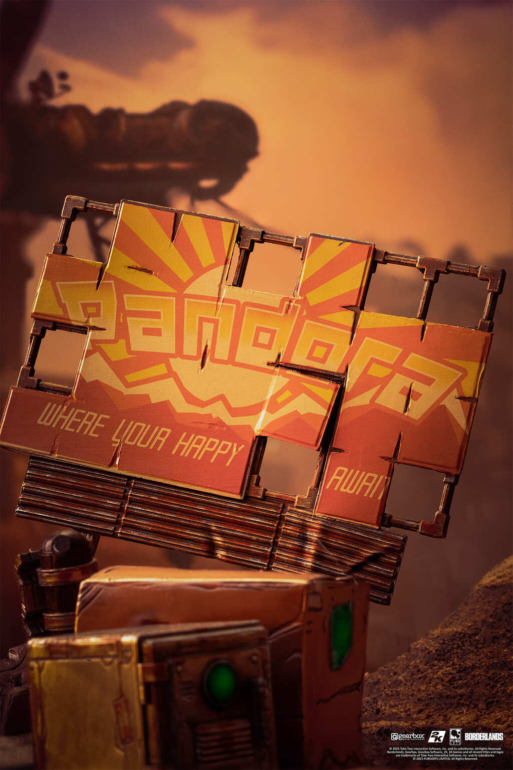 Borderlands Psycho & Claptrap 1:6 Scale Diorama