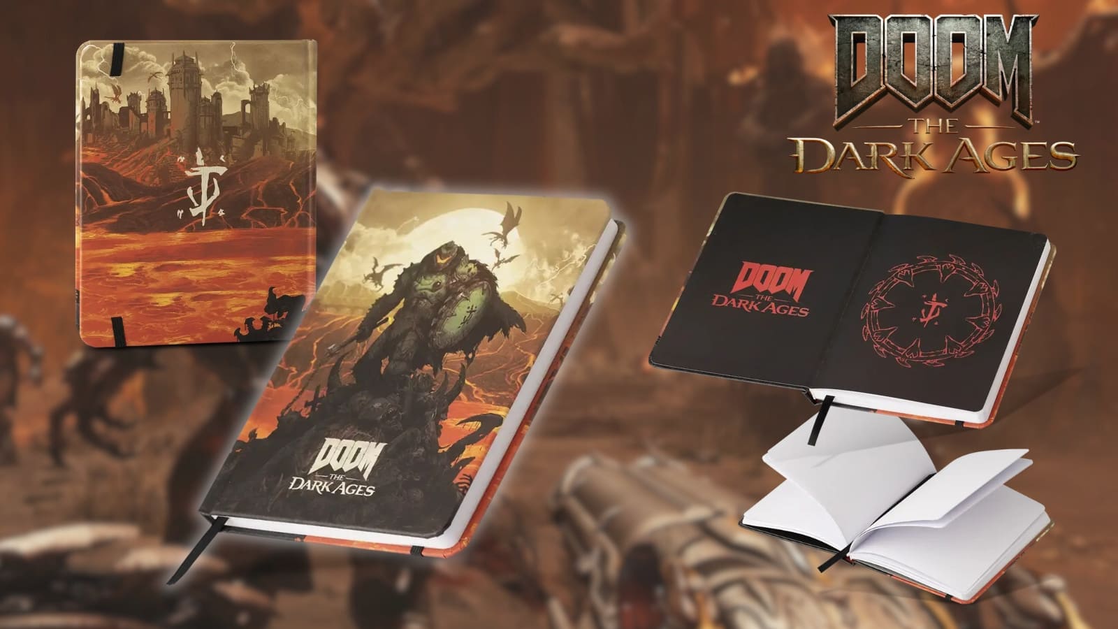 DOOM: The Dark Ages - stylový zápisník A5 "Keyart"