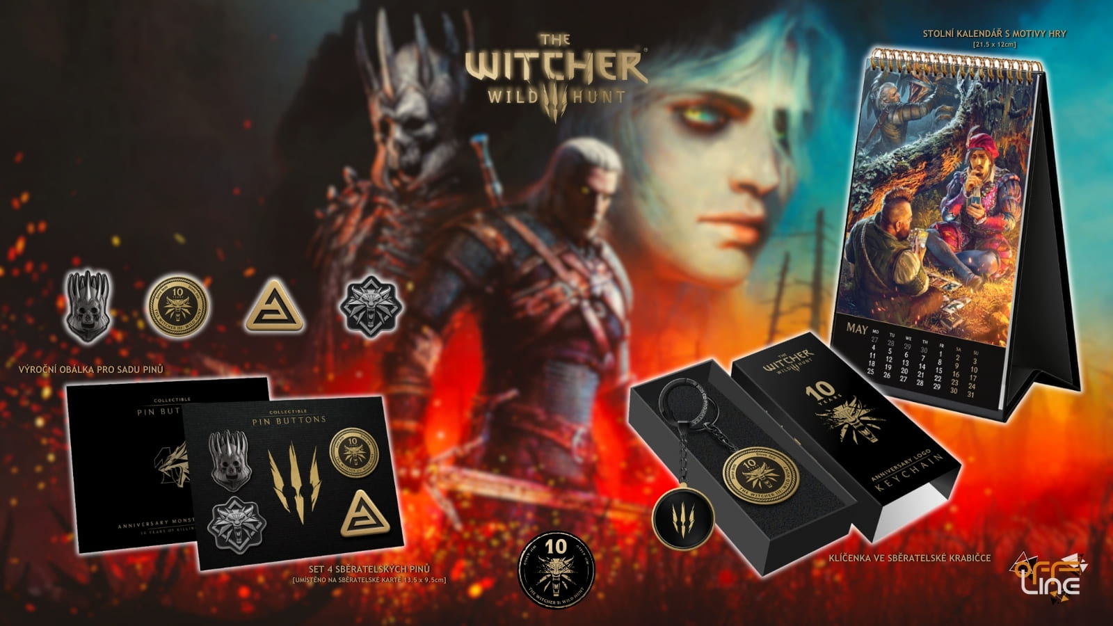 Zaklínač 3 Divoký hon - The Witcher 10th Anniversary Monster Slayer Kit
