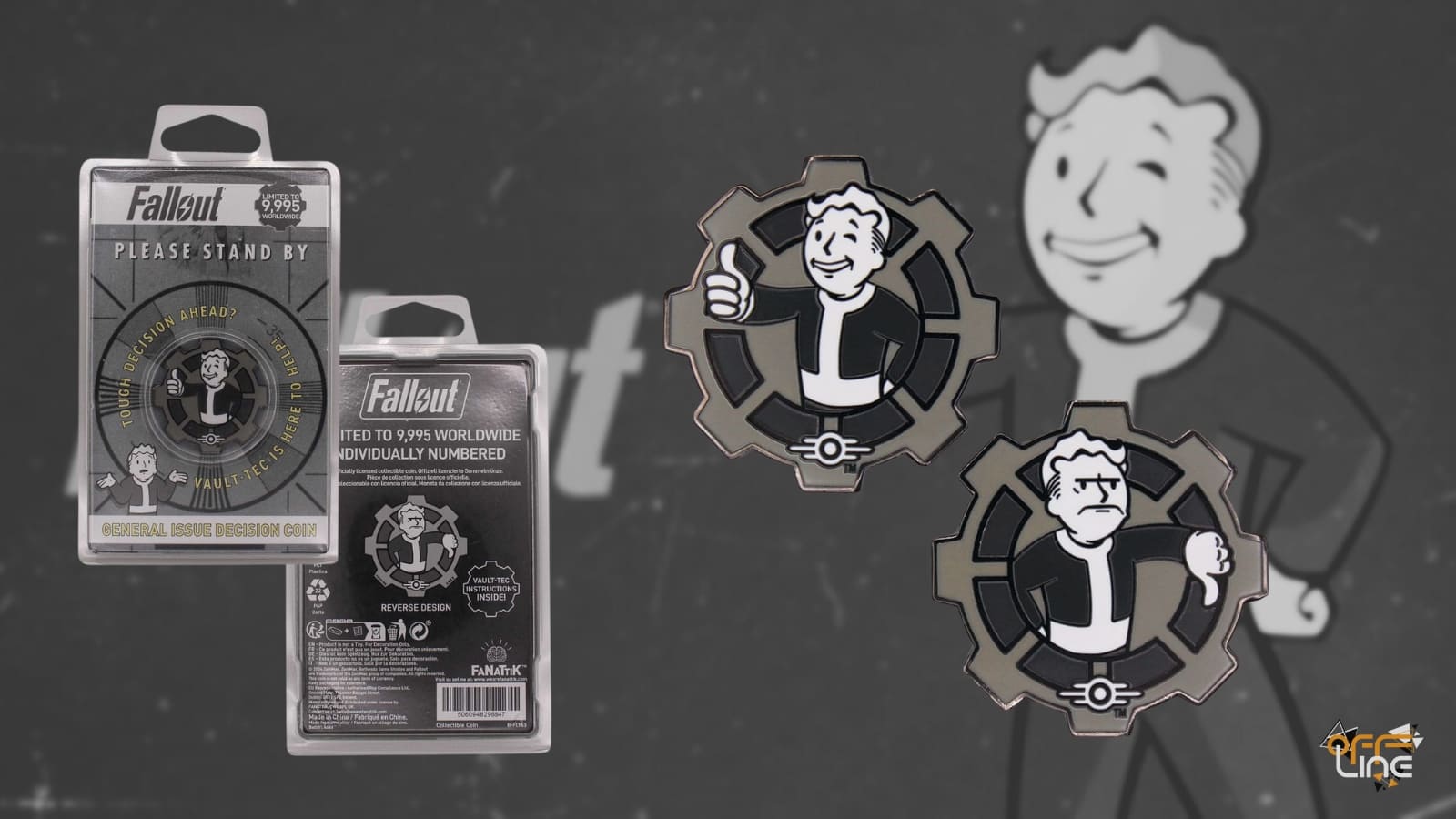 Fallout - Sběratelská mince Vault Boy Decision Coin