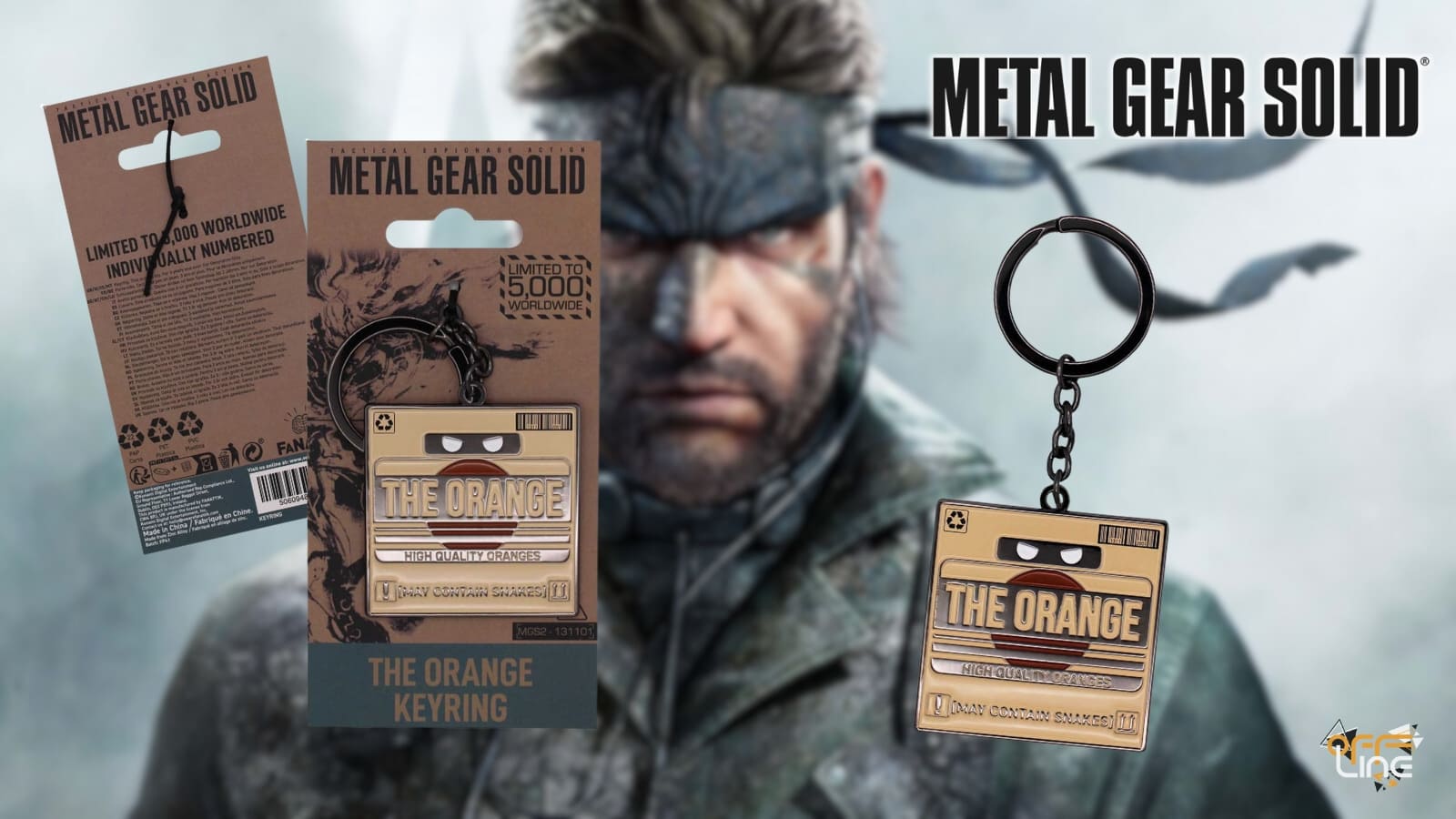 Metal Gear Solid 2 - Přívěsek na Klíče "Cardboard Box" Limited Edition