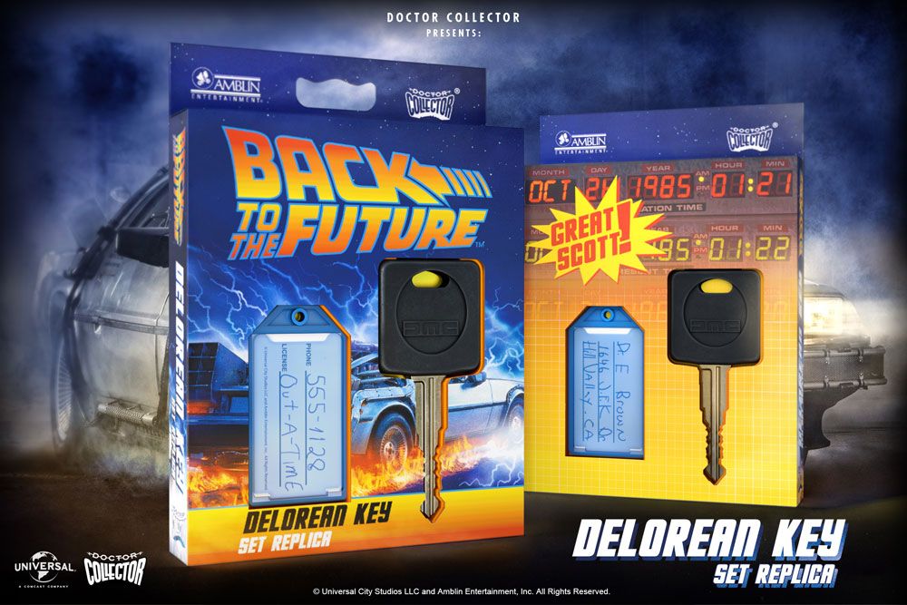 Back To The Future - DeLorean auto klíč 1:1