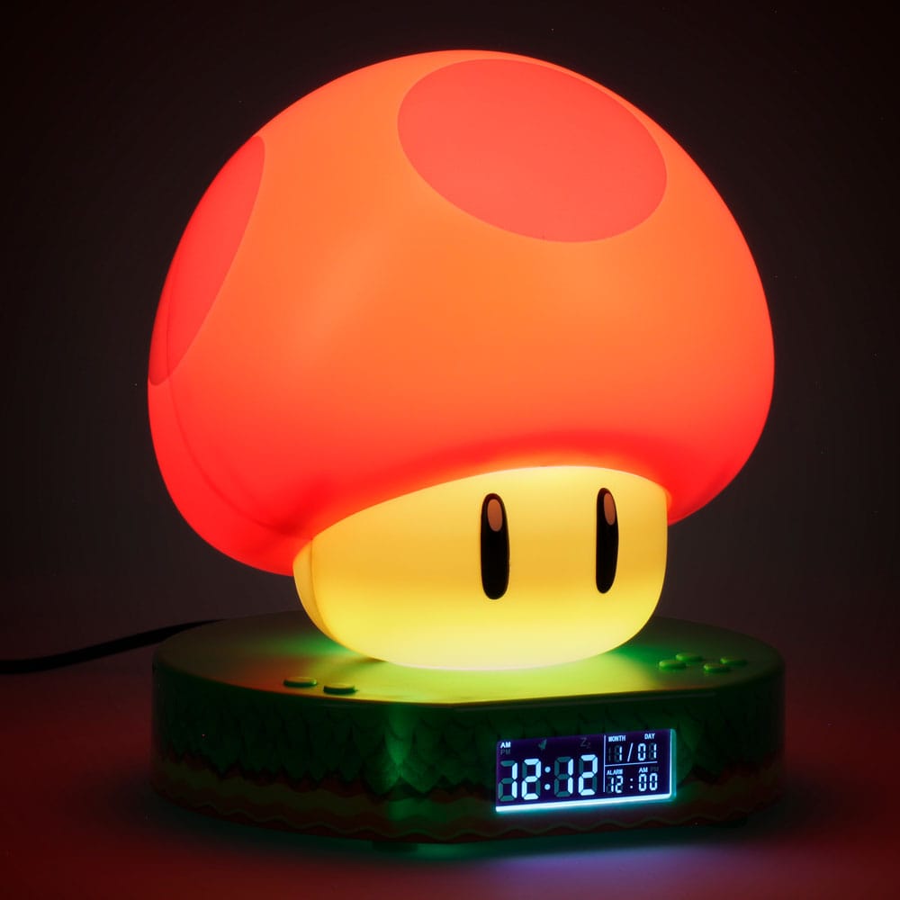 Nintendo: Super Mario - Budík "Super Houba" se Zvukem