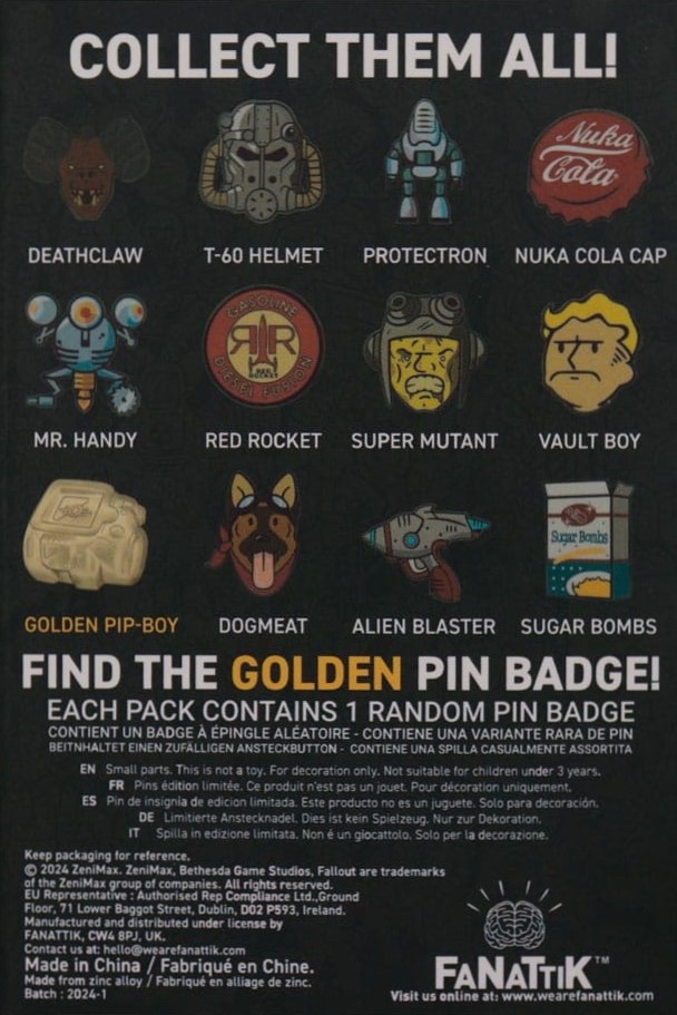 Fallout Mystery Pin Badge [Dárek]
