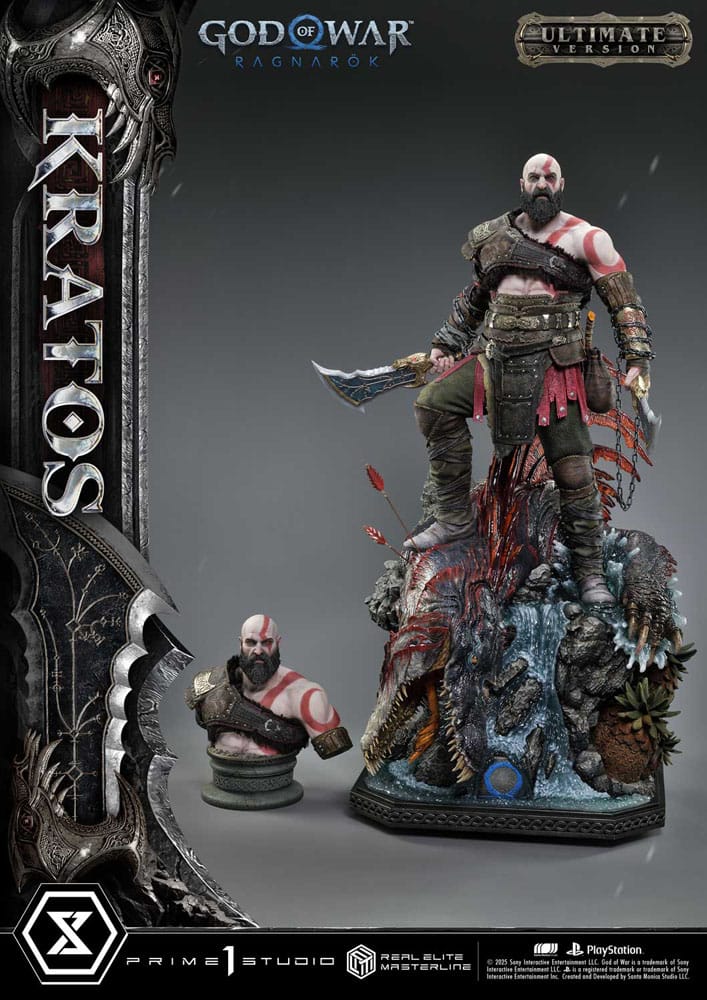God of War: Ragnarok - Socha Masterline Series 1:3 Kratos [Bonus]