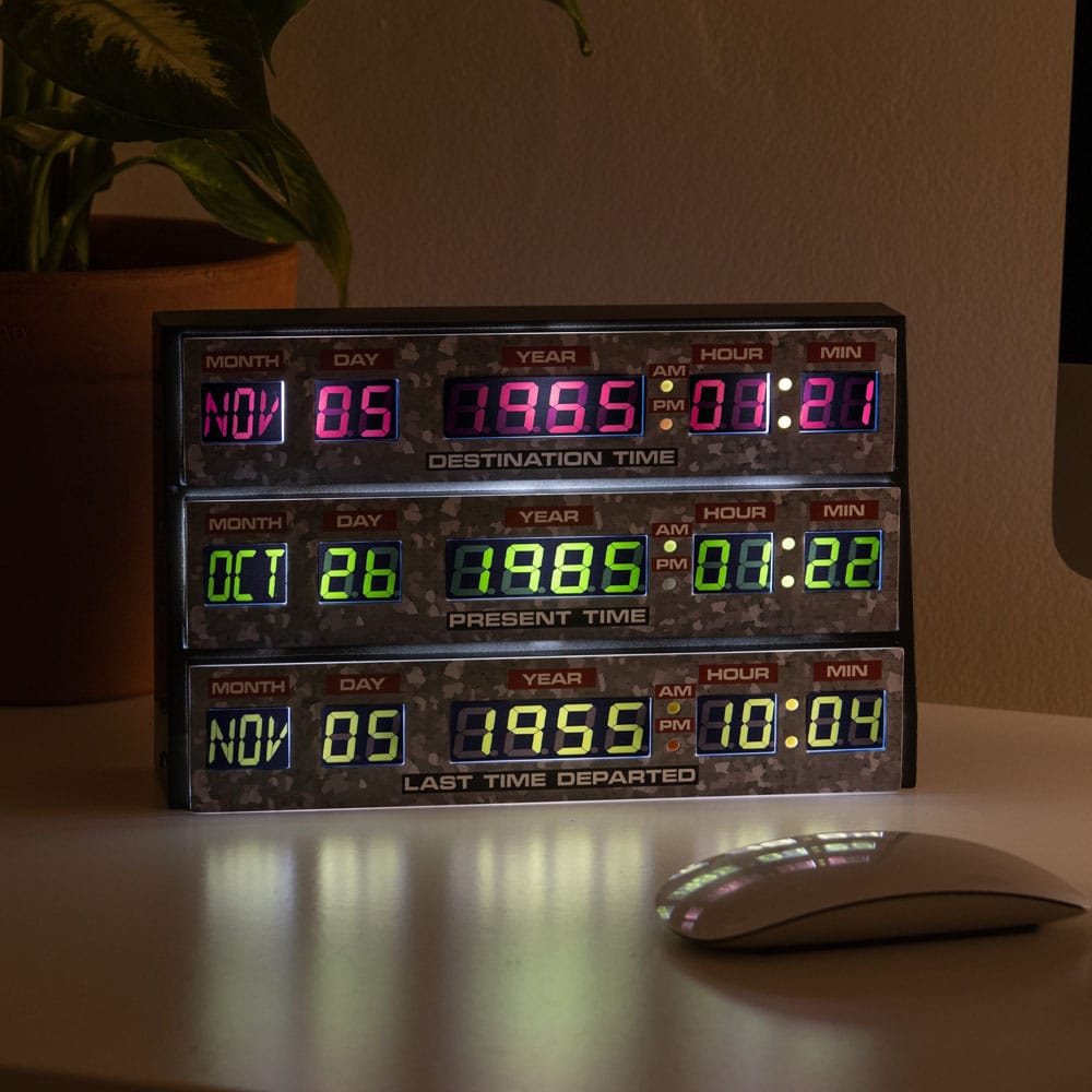 Back to The Future - Časové Obvody 3D Designové Světlo