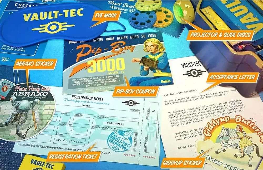 Fallout - Dárková sada "Vault Dwellers Welcome Kit"