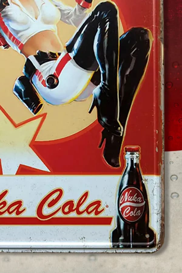 Fallout - Plechová cedule "Nuka Cola Girl"