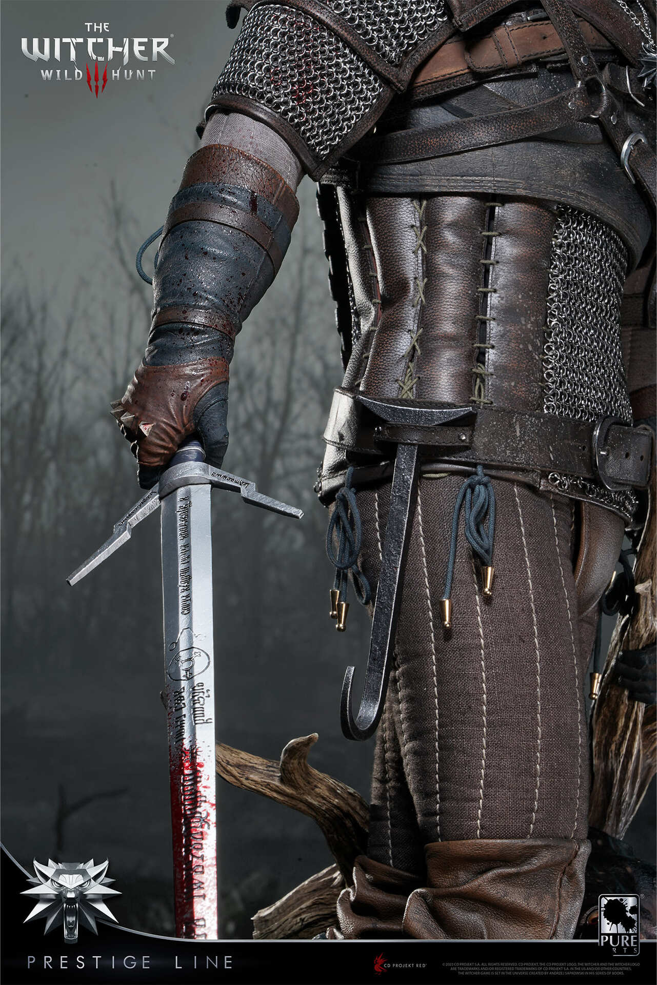 Zaklínač 3: Wild Hunt - Geralt of Rivia 1:2 scale statue