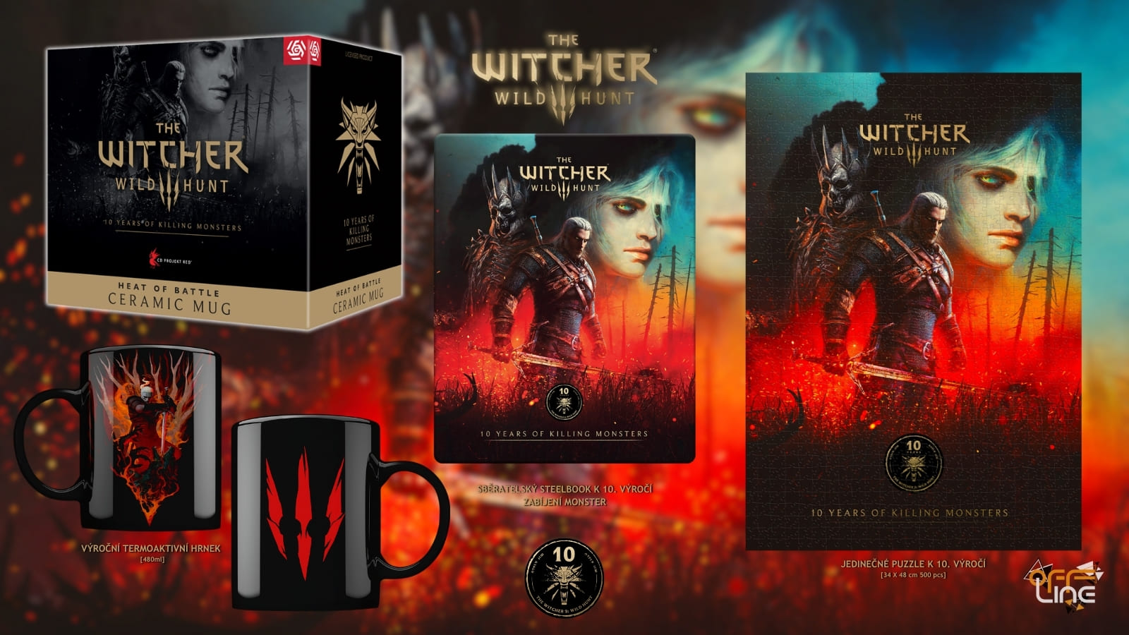Zaklínač 3 Divoký hon - The Witcher 10th Anniversary Monster Slayer Kit