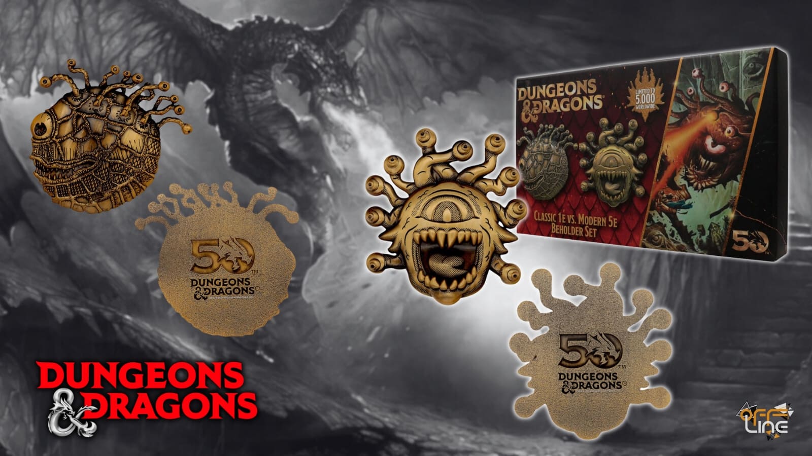 Dungeons & Dragons - 50th Výroční Sada Medailonů Beholder