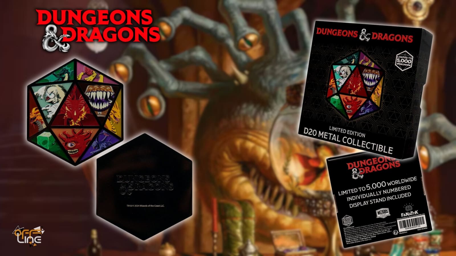 Dungeons & Dragons - Sběratelský Medailon D20