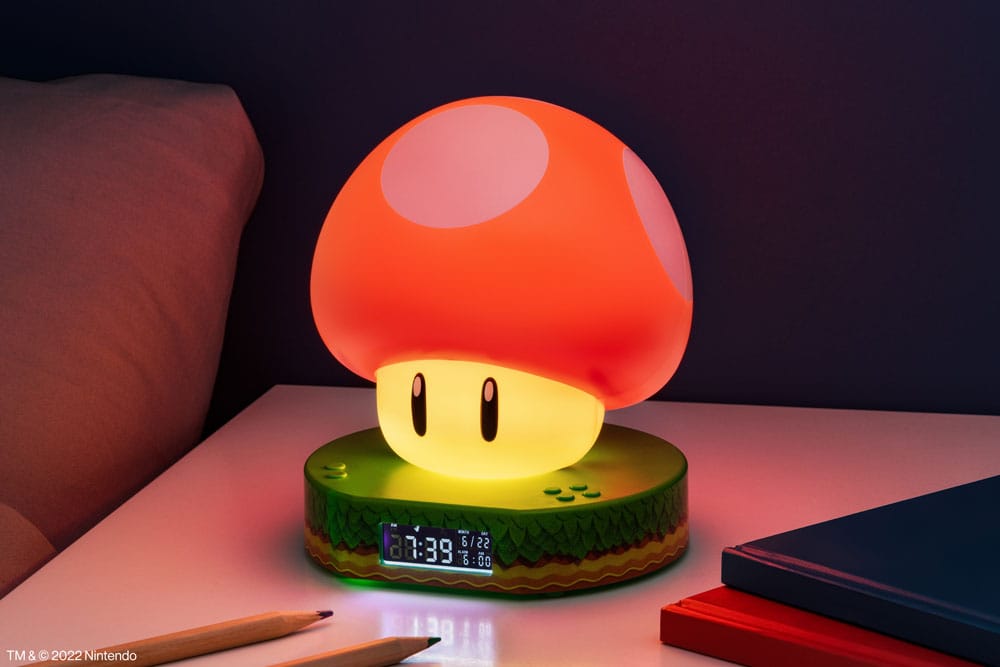 Nintendo: Super Mario - Budík "Super Houba" se Zvukem