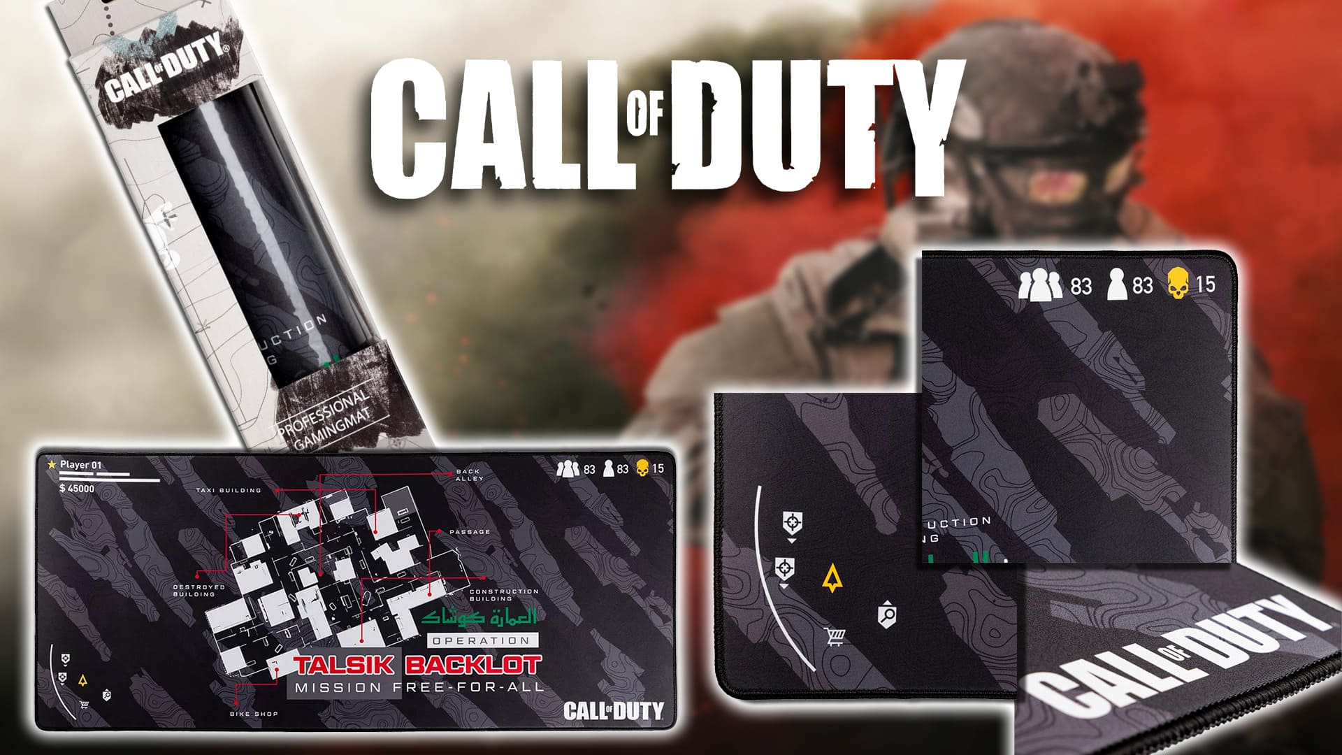 Call of Duty: Talsik Backlot oversize podložka pod myš