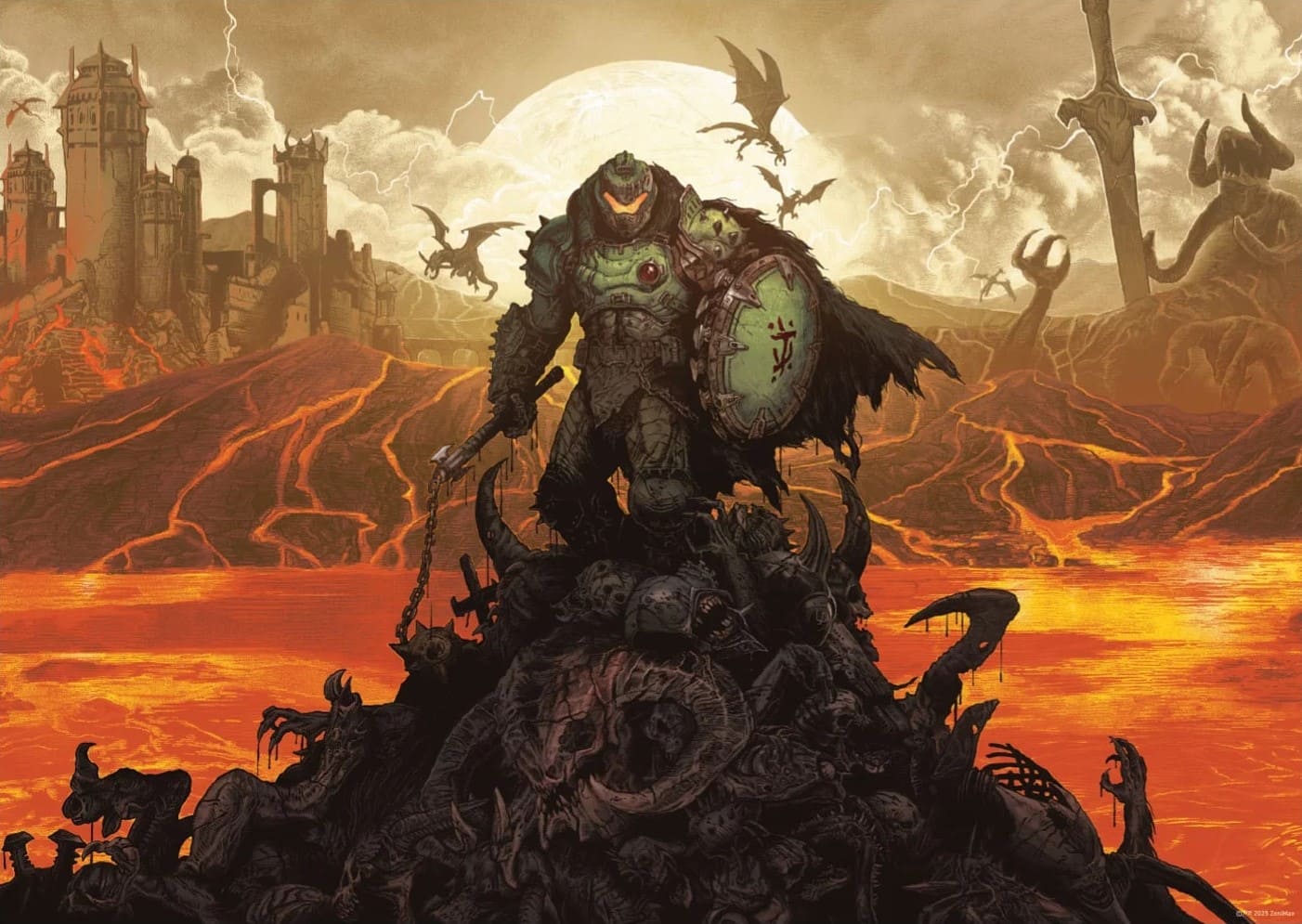 DOOM: The Dark Ages - plakát Art Print Limited Edition