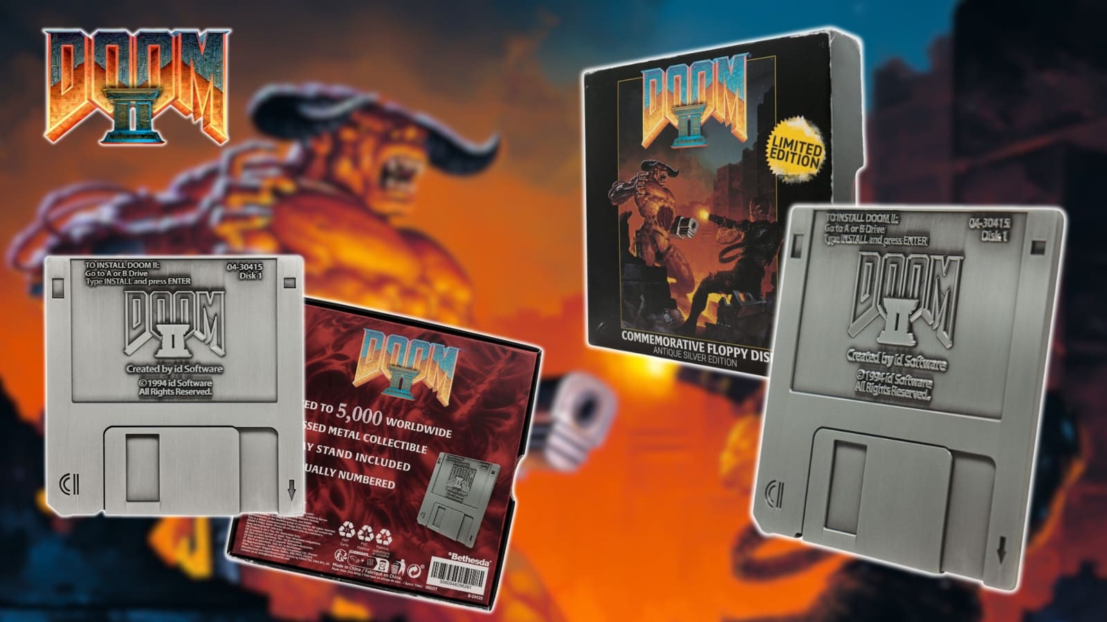 DOOM II - Replica Floppy Disc 1:1