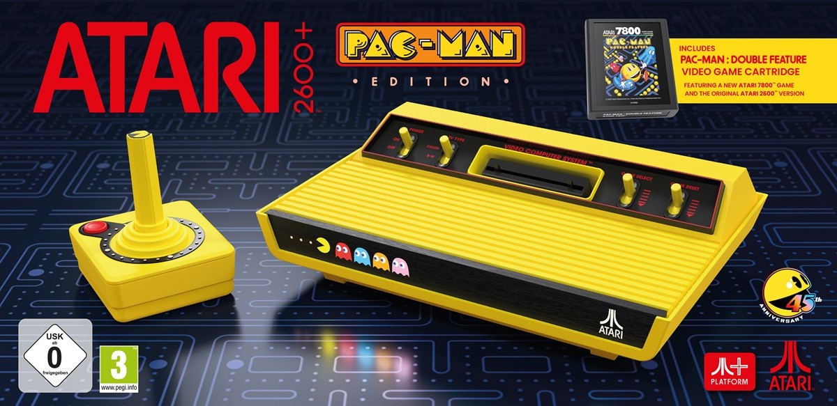 ATARI 2600+ - ovladač CX40+ Wireless Joystick Pac-Man Edition