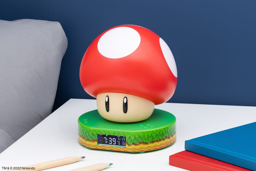 Nintendo: Super Mario - Budík "Super Houba" se Zvukem