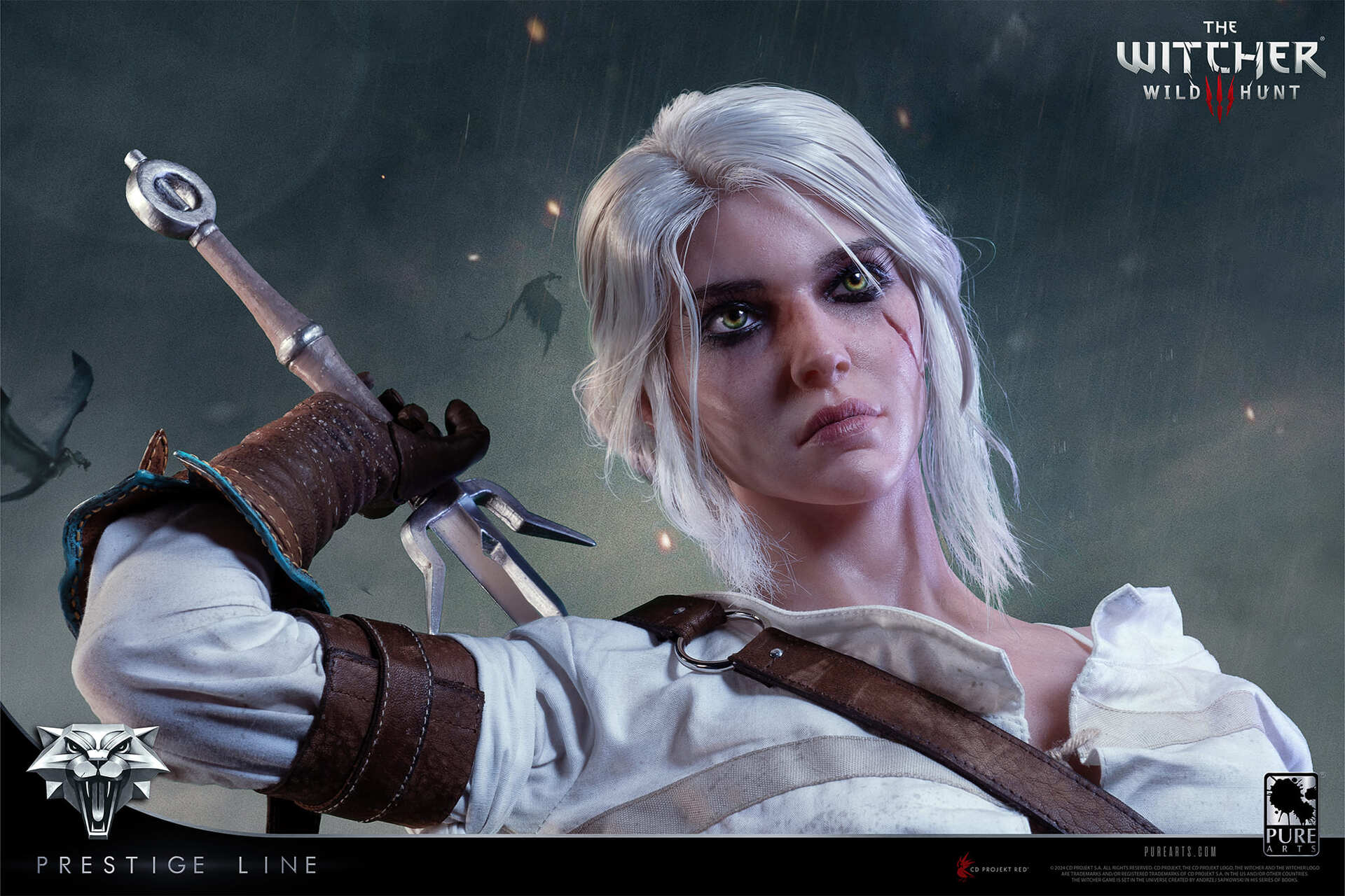 Zaklínač 3: Wild Hunt - Ciri of Cintra 1:2 Scale Statue [Pure Arts]