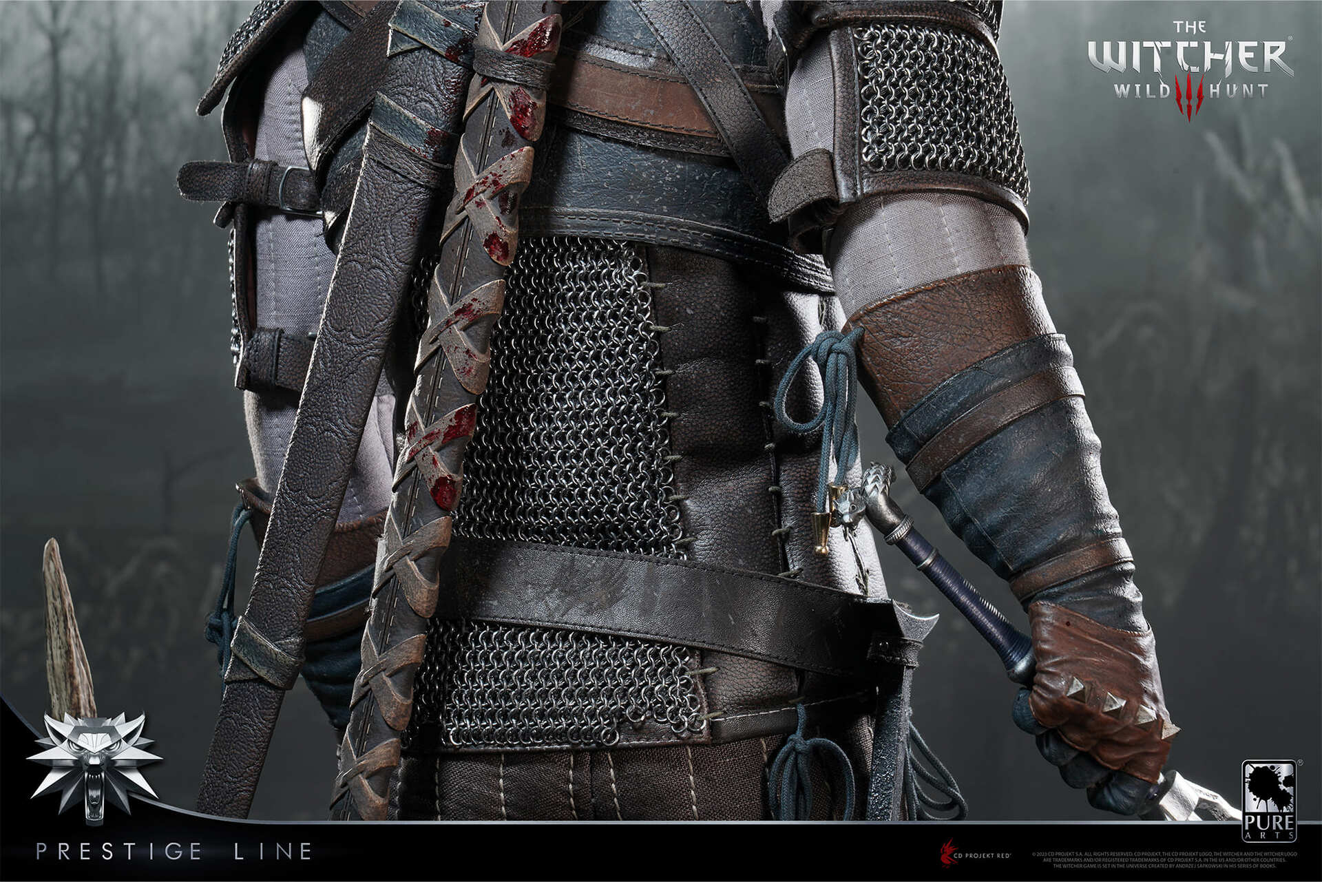 Zaklínač 3: Wild Hunt - Geralt of Rivia 1:2 scale statue