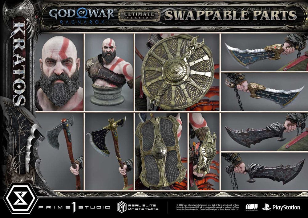 God of War: Ragnarok - Socha Masterline Series 1:3 Kratos [Bonus]