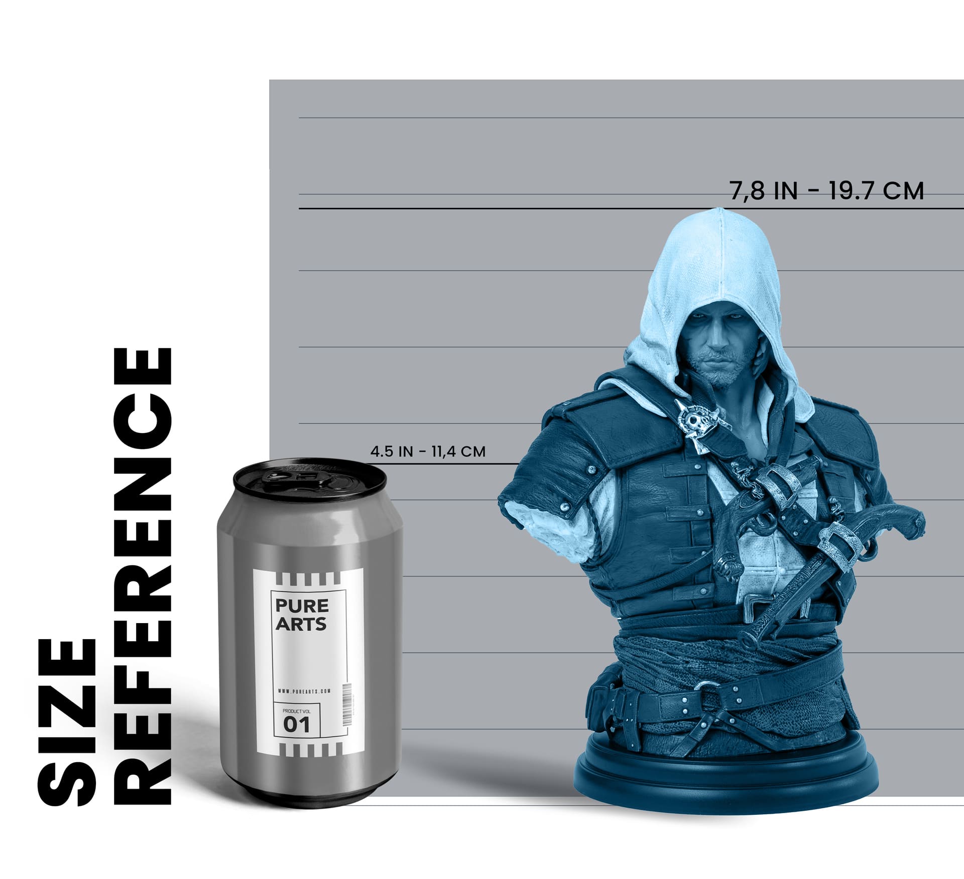 Assassins Creed: Black Flag - Edward Kenway 1:4 Scale Bust [Pure Arts]