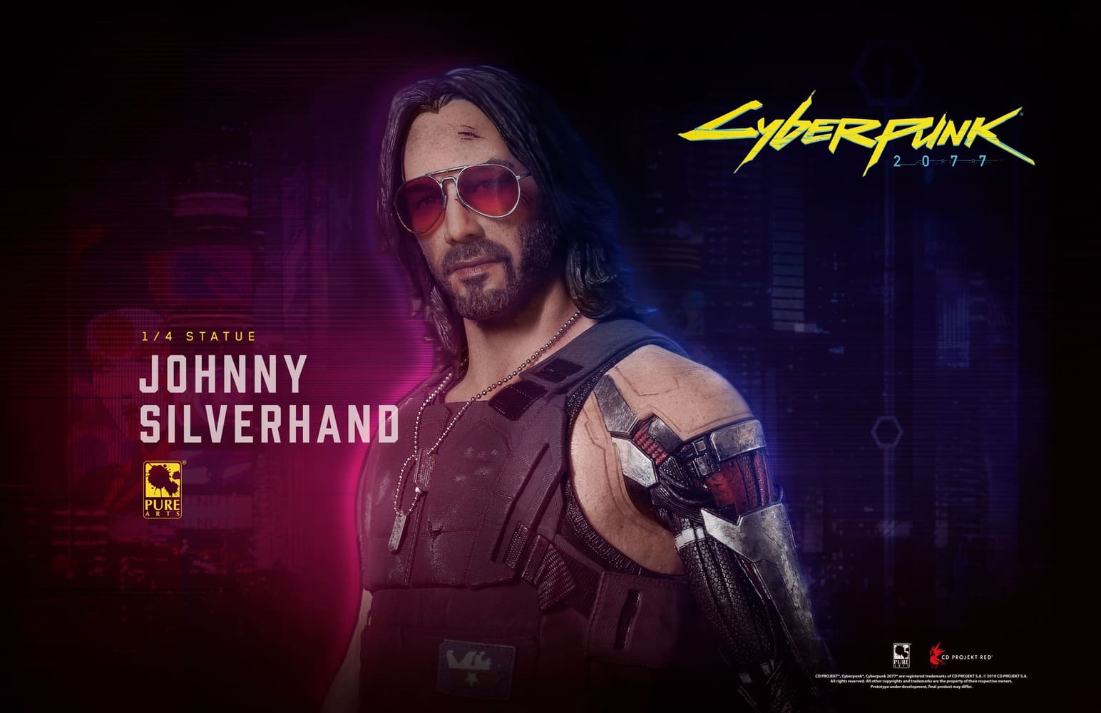 Cyberpunk 2077 - Johnny Silverhand 1:4 Scale EXCLUSIVE Statue