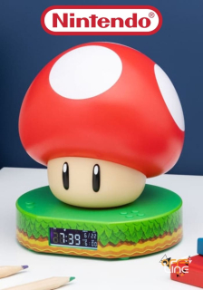 Nintendo: Super Mario - Budík "Super Houba" se Zvukem