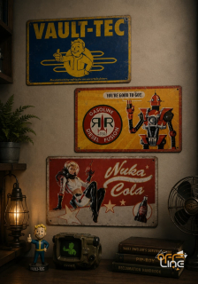 Fallout - 3x Set Plechových Cedulí [FaNaTtiK]