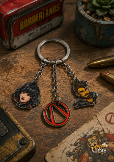 Borderlands 4 - Přívěsek na Klíče "Vex & Rafa" [Good Loot]